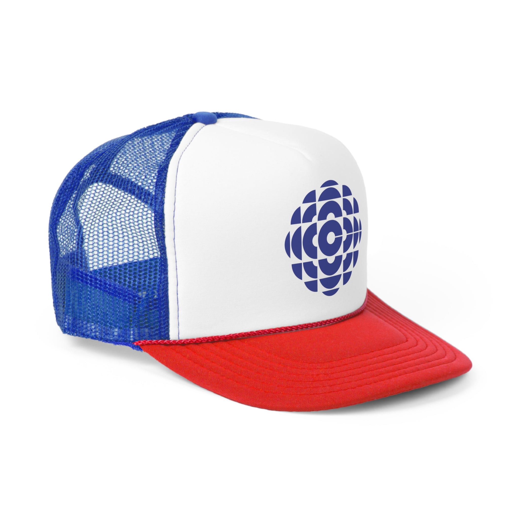 CBC 80's Retro Gem Logo Trucker Cap, Canadian Nostalgia, Officially Licensed CBC Trucker Hat