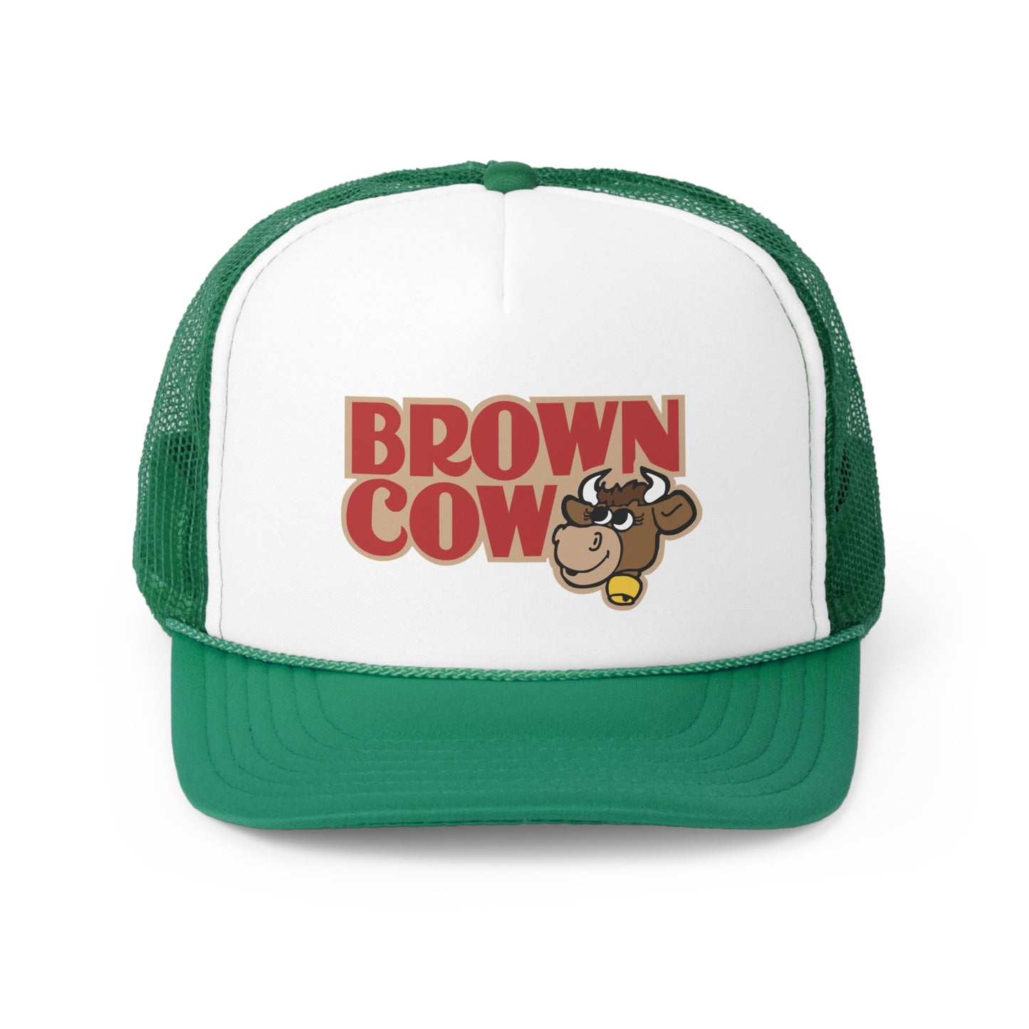Brown Cow Chocolate Syrup Logo Canadian Nostalgia Trucker Cap