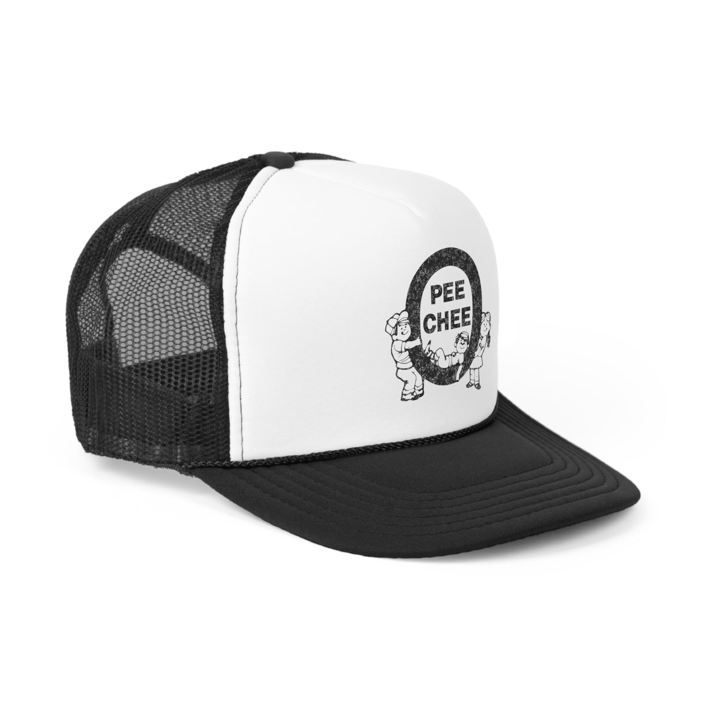 O Pee Chee Canadian Nostalgia Trucker Cap Black Distressed Logo
