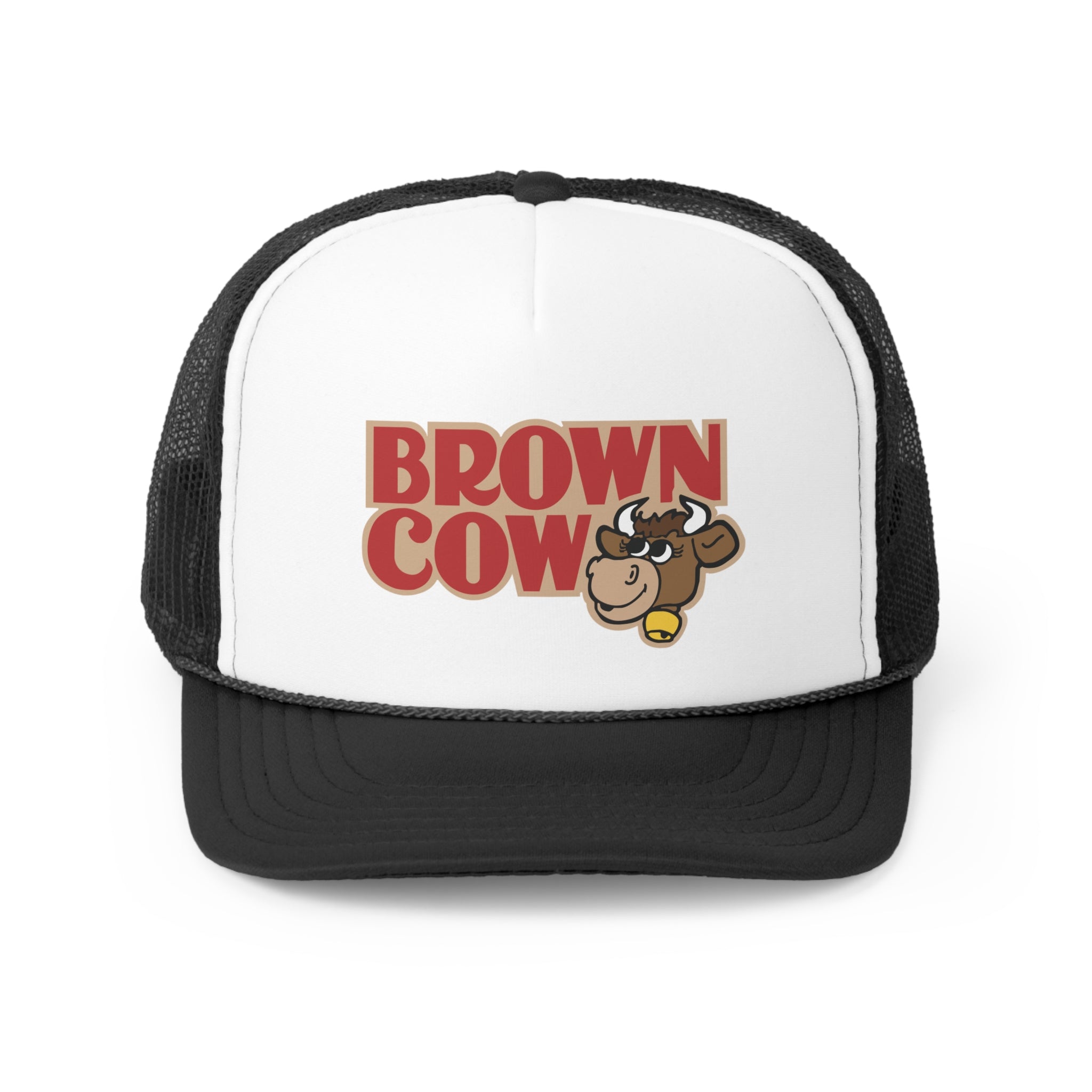 Brown Cow Chocolate Syrup Logo Canadian Nostalgia Trucker Cap