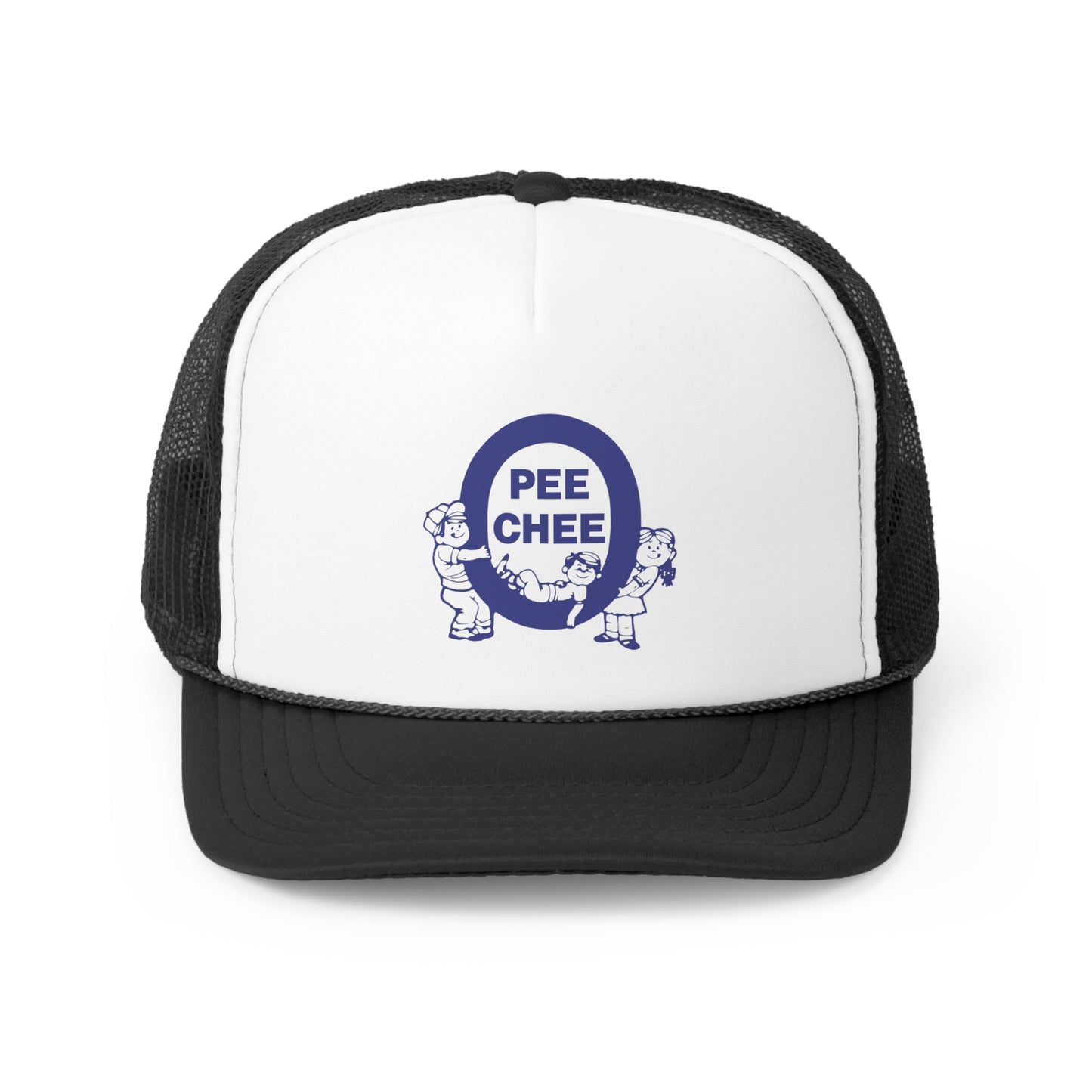O Pee Chee Canadian Nostalgia Trucker Cap Blue Non Distressed Logo
