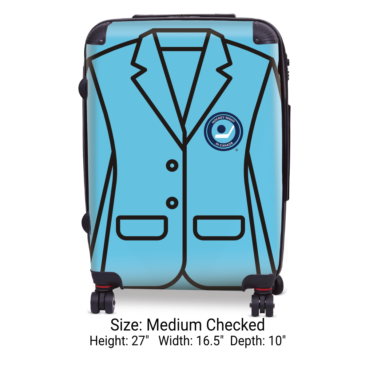 Hockey Night In Canada Luggage - Retro Logo and Blazer Design Officially Licensed