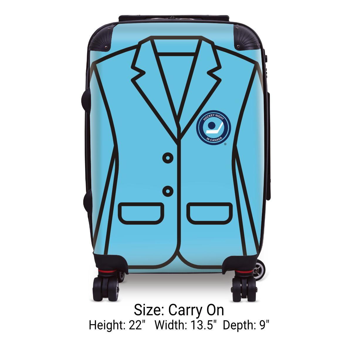 Hockey Night In Canada Luggage - Retro Logo and Blazer Design Officially Licensed