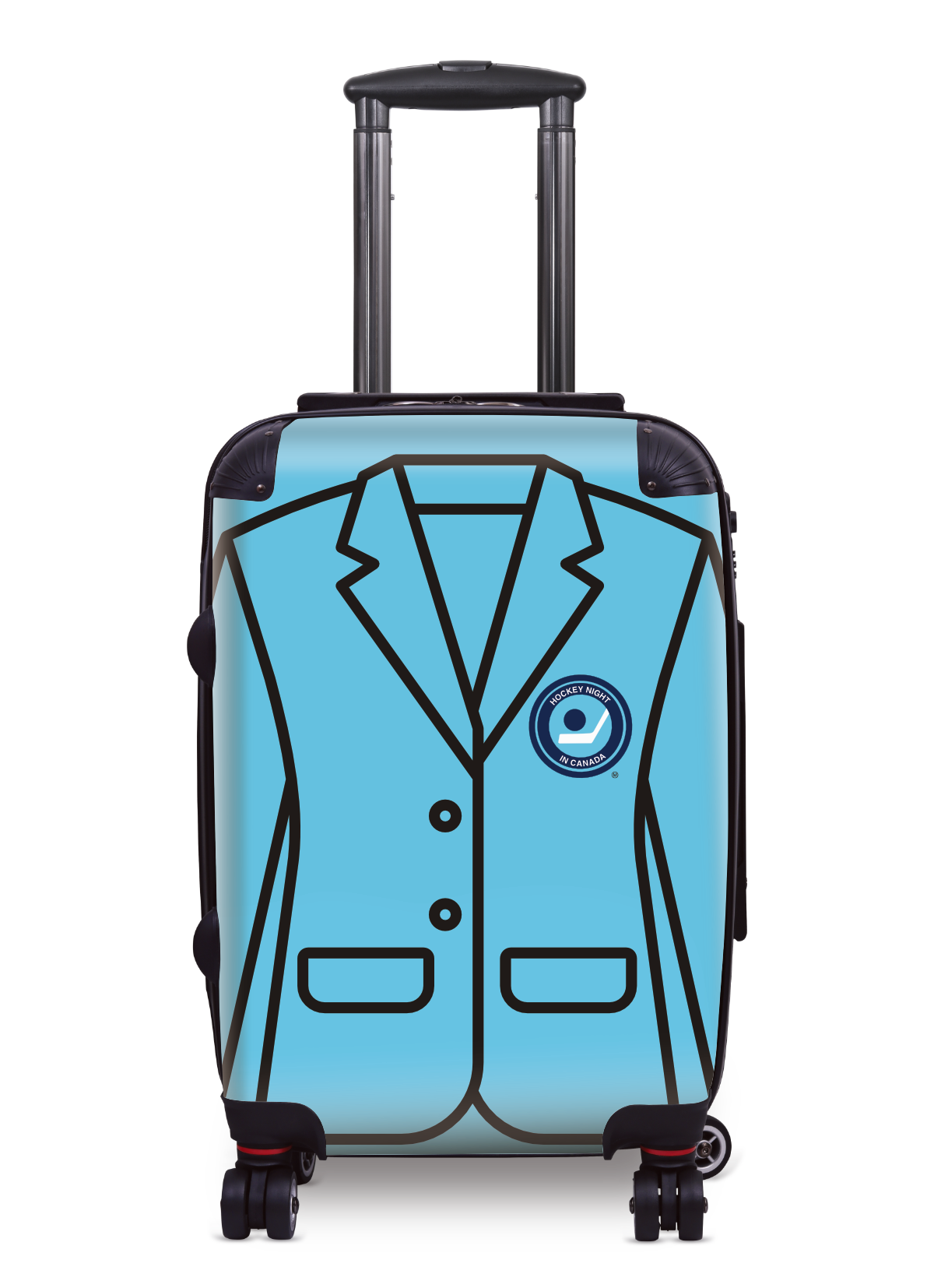 Hockey Night In Canada Luggage - Retro Logo and Blazer Design Officially Licensed