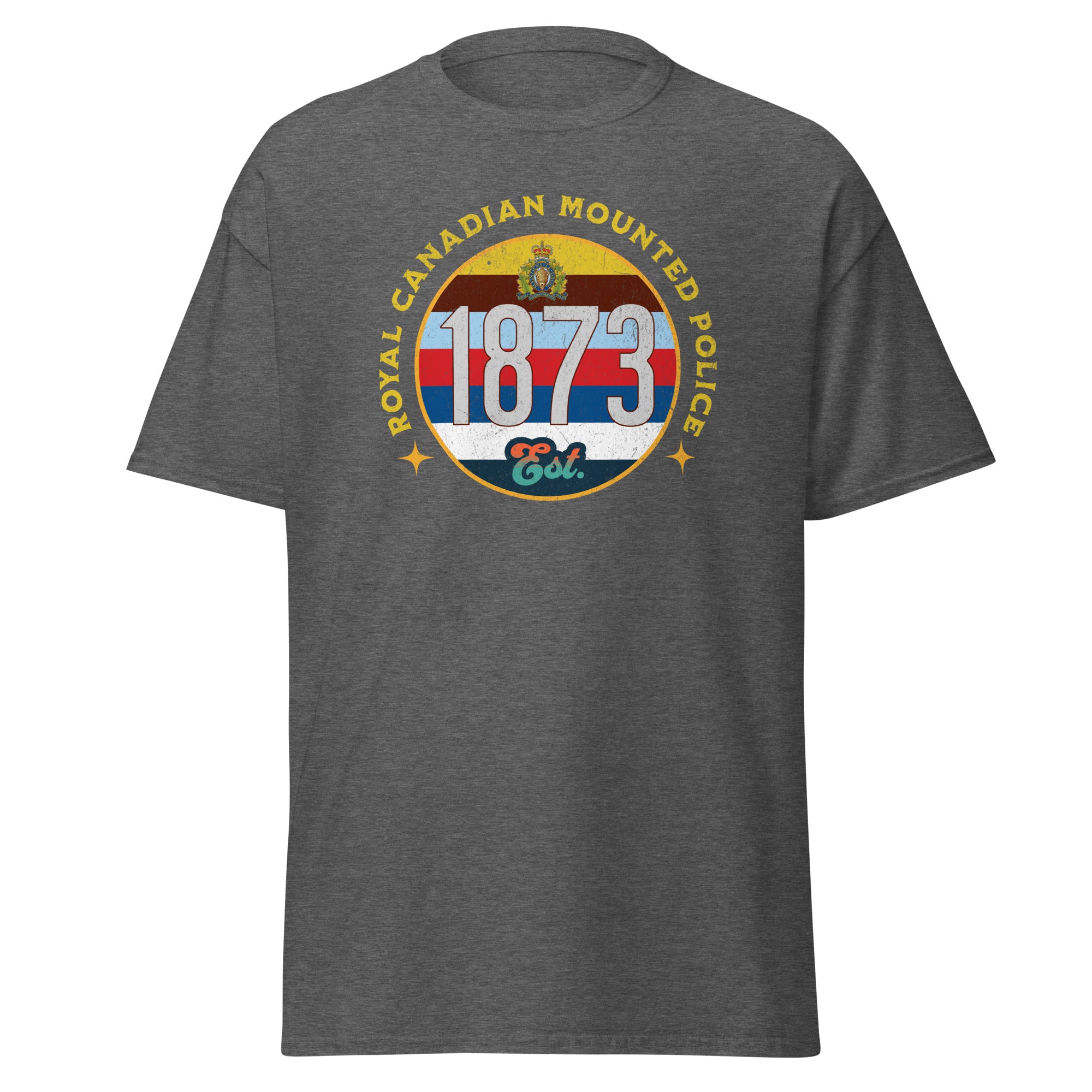 RCMP Men's T-Shirt, Royal Canadian Mounted Police Established 1873 M1