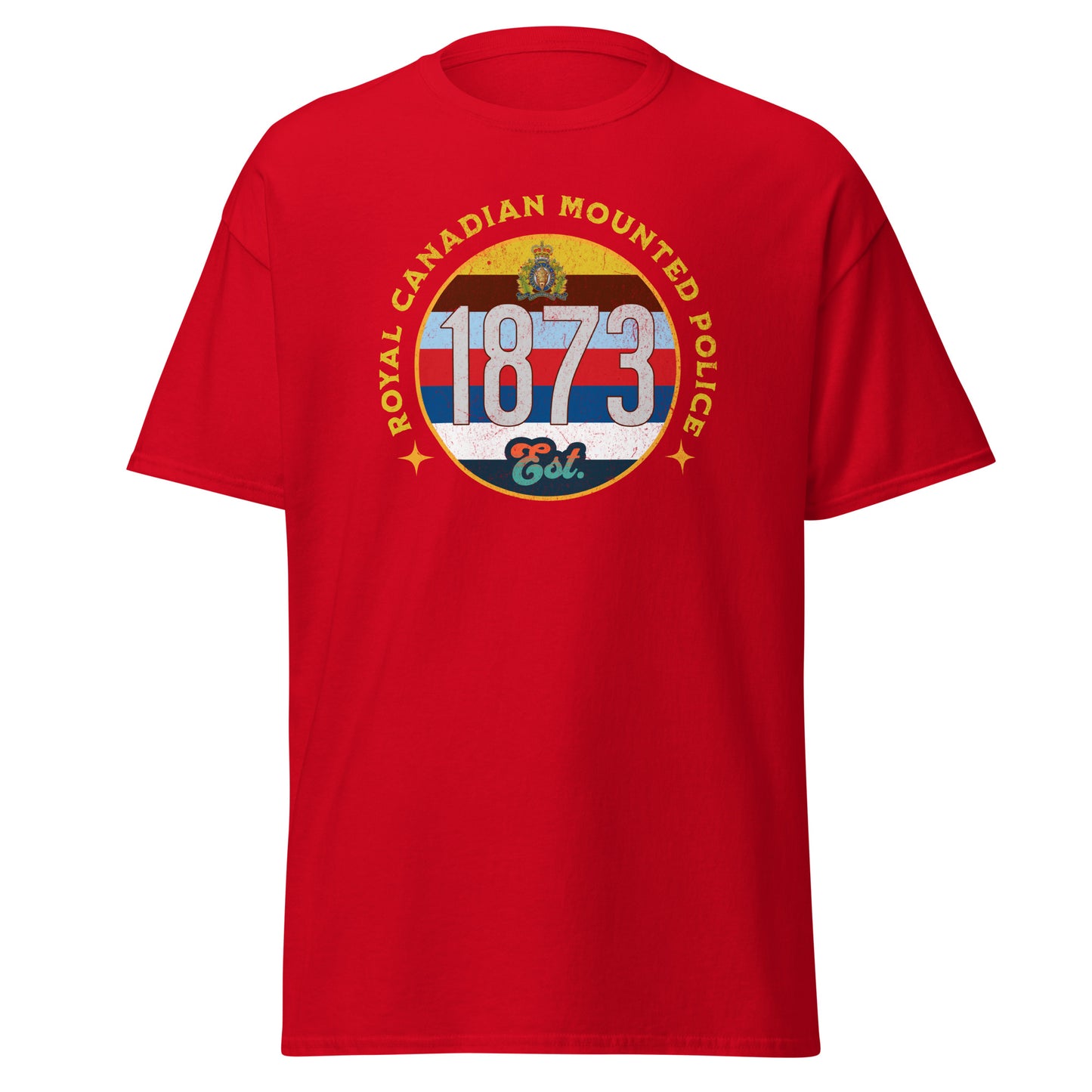 RCMP Men's T-Shirt, Royal Canadian Mounted Police Established 1873 M1