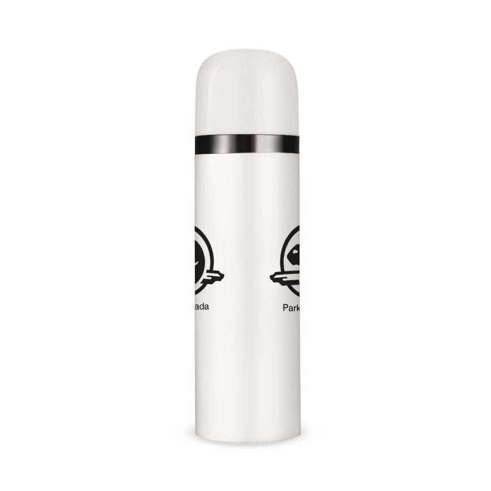 Parks Canada Drinkware White Stainless Steel Portable Vacuum Bottle12oz