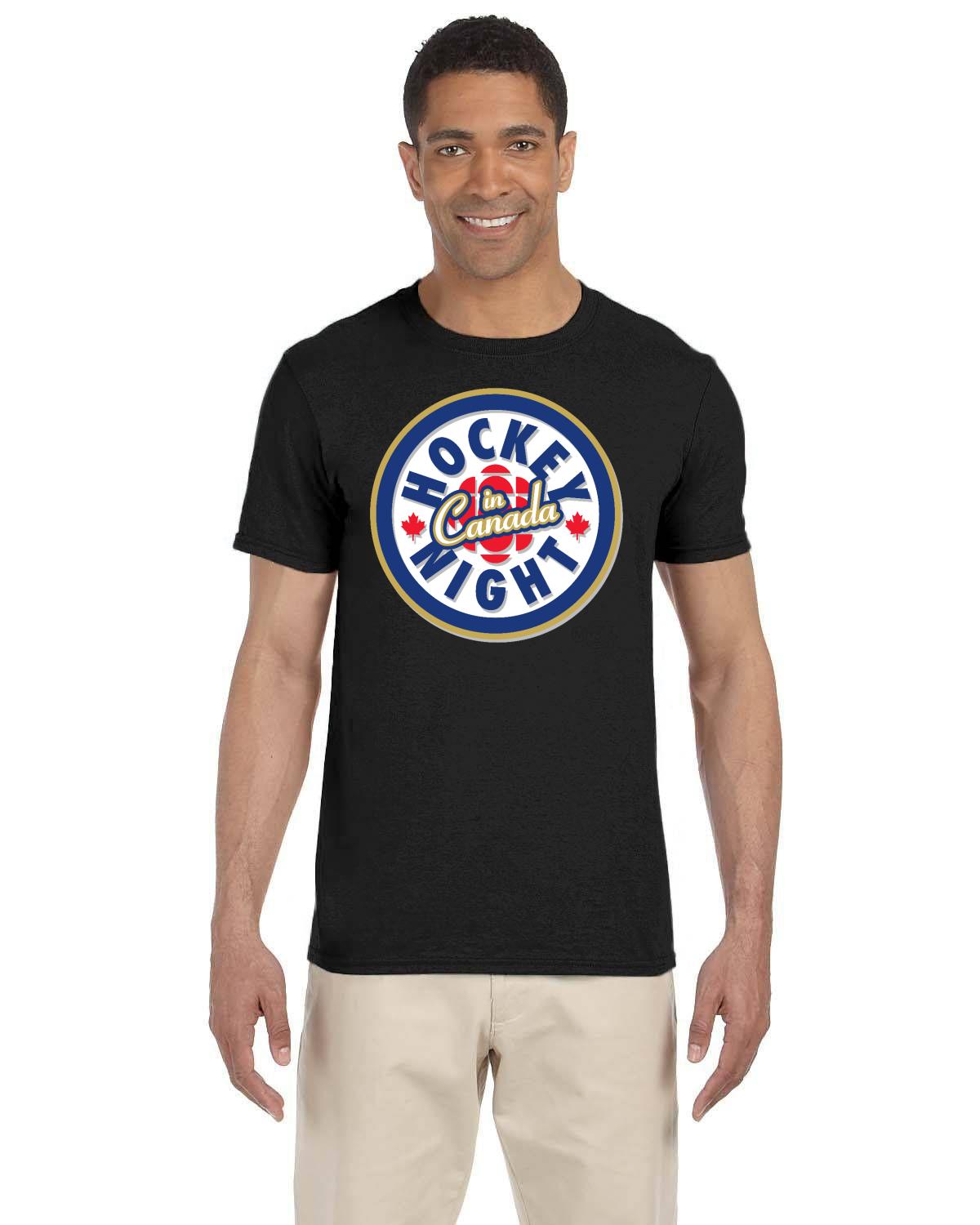 Hockey Night In Canada Shadow Logo, Hockey T-Shirt, HNIC T-Shirt - Officially Licensed CBC Apparel