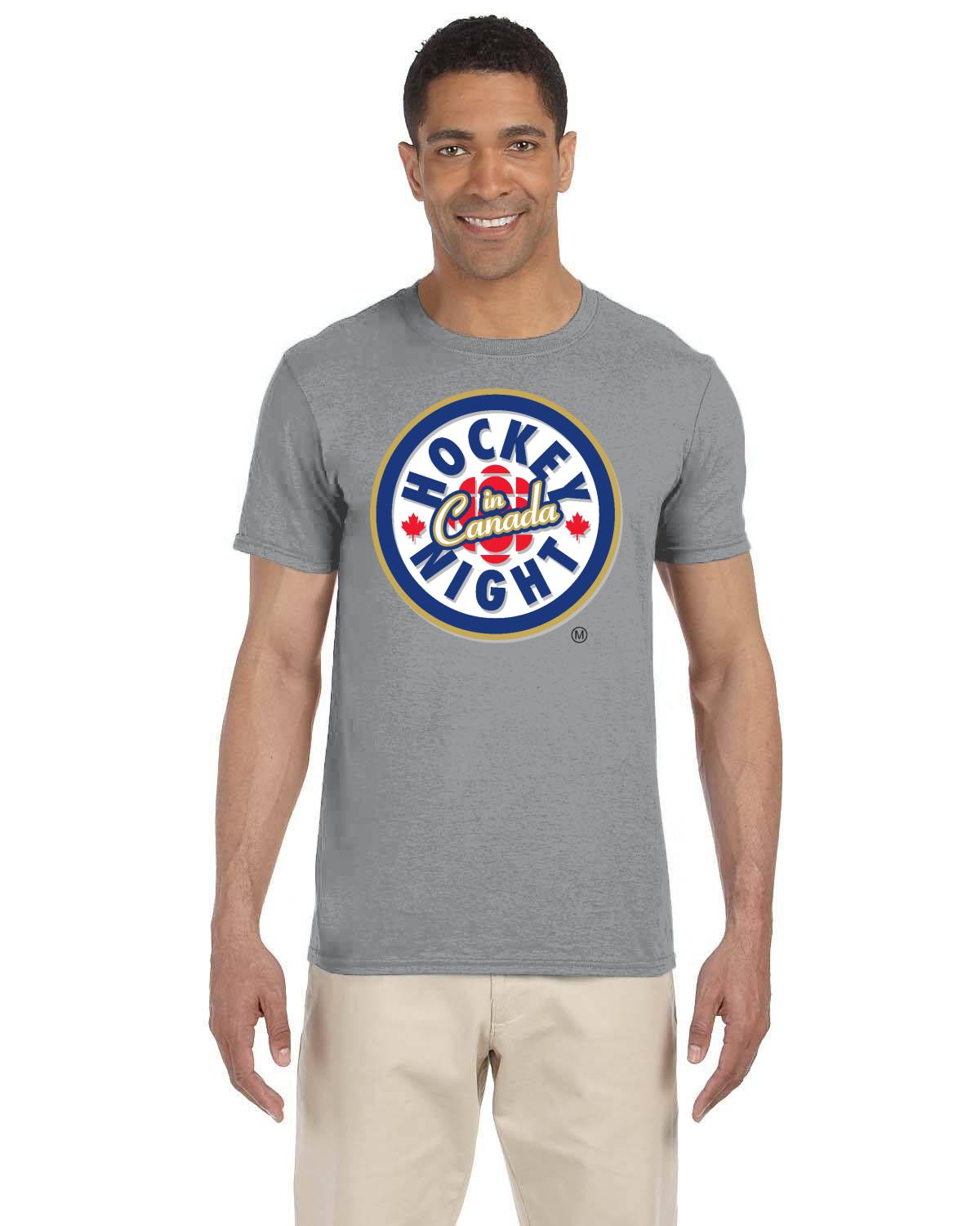 Hockey Night In Canada Shadow Logo, Hockey T-Shirt, HNIC T-Shirt - Officially Licensed CBC Apparel