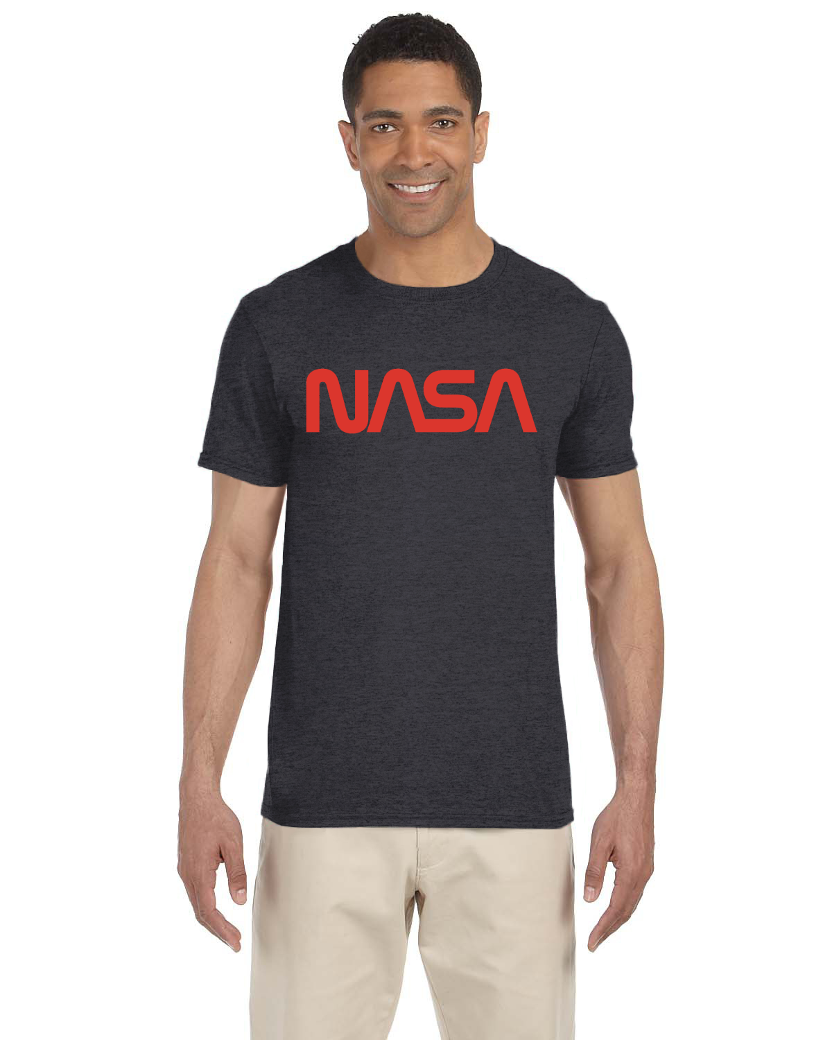 NASA Worm Logo Men's T-Shirt: Official Space Agency Graphic Tee