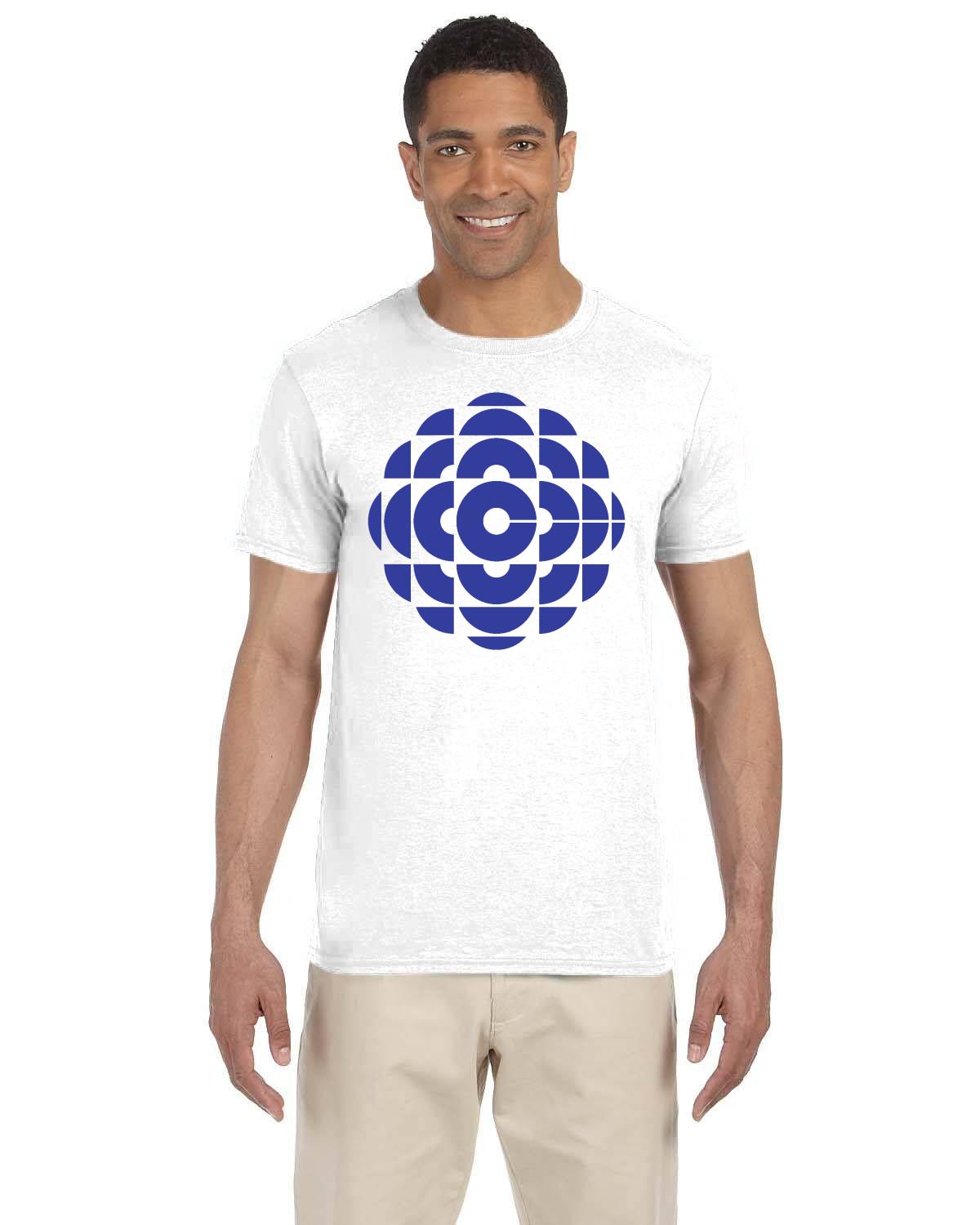 CBC 80's Retro Gem Logo T-Shirt, Canadian Nostalgia, Officially Licensed CBC Apparel