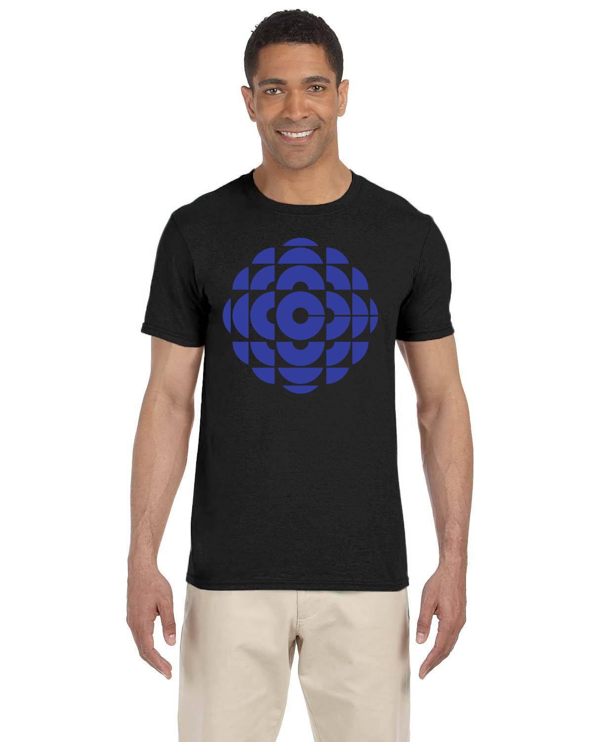 CBC 80's Retro Gem Logo T-Shirt, Canadian Nostalgia, Officially Licensed CBC Apparel