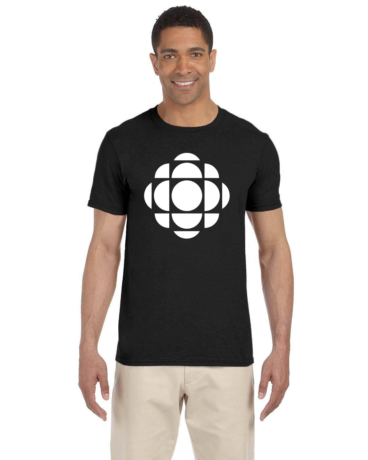 CBC Gem White Logo T-Shirt, Canadian Nostalgia, Officially Licensed CBC Apparel