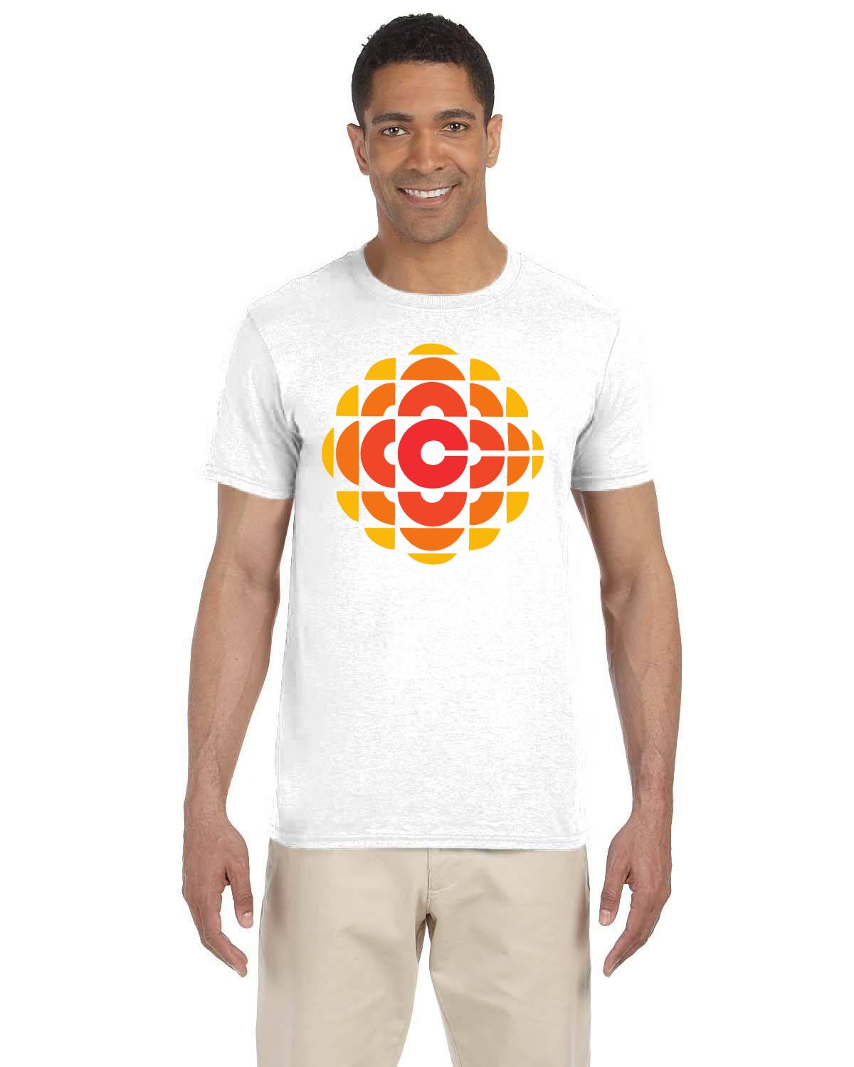 CBC 70's Retro Gem Logo T-Shirt, Canadian Nostalgia, Officially Licensed CBC Apparel