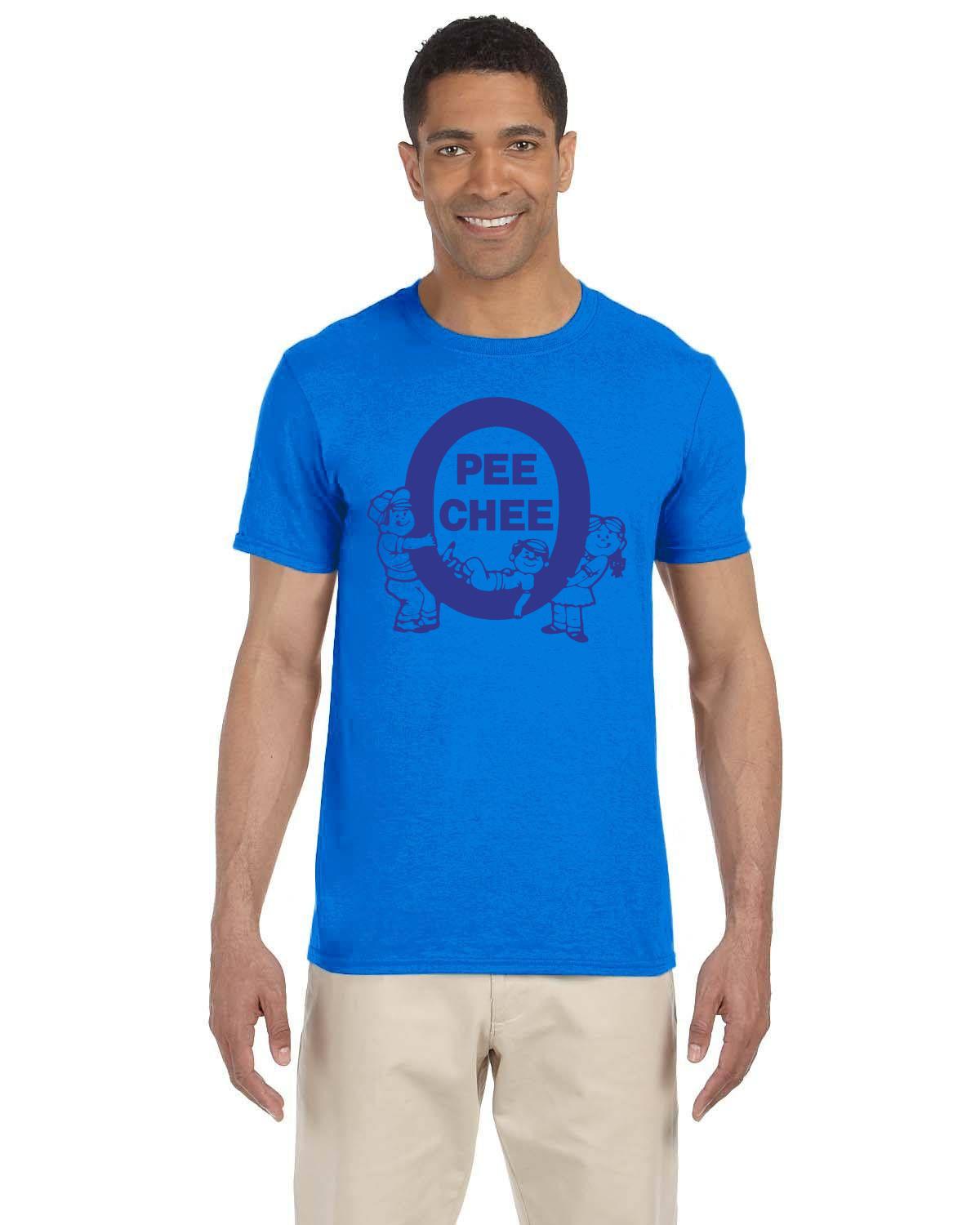 O Pee Chee Canadian Nostalgia T-Shirt Blue Non Distressed Logo