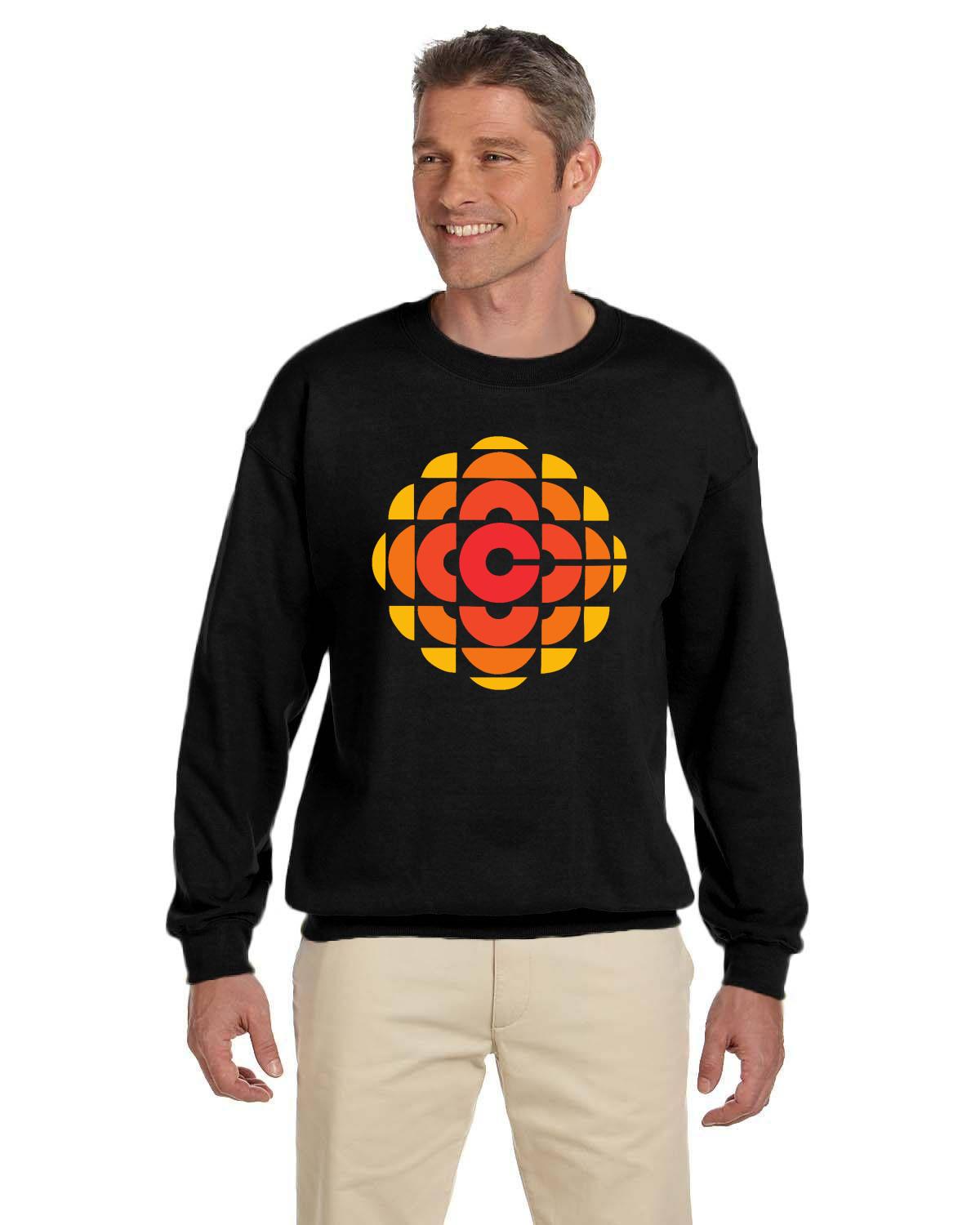 CBC 70's Retro Gem Logo Sweatshirt, Canadian Nostalgia, Officially Licensed CBC Apparel