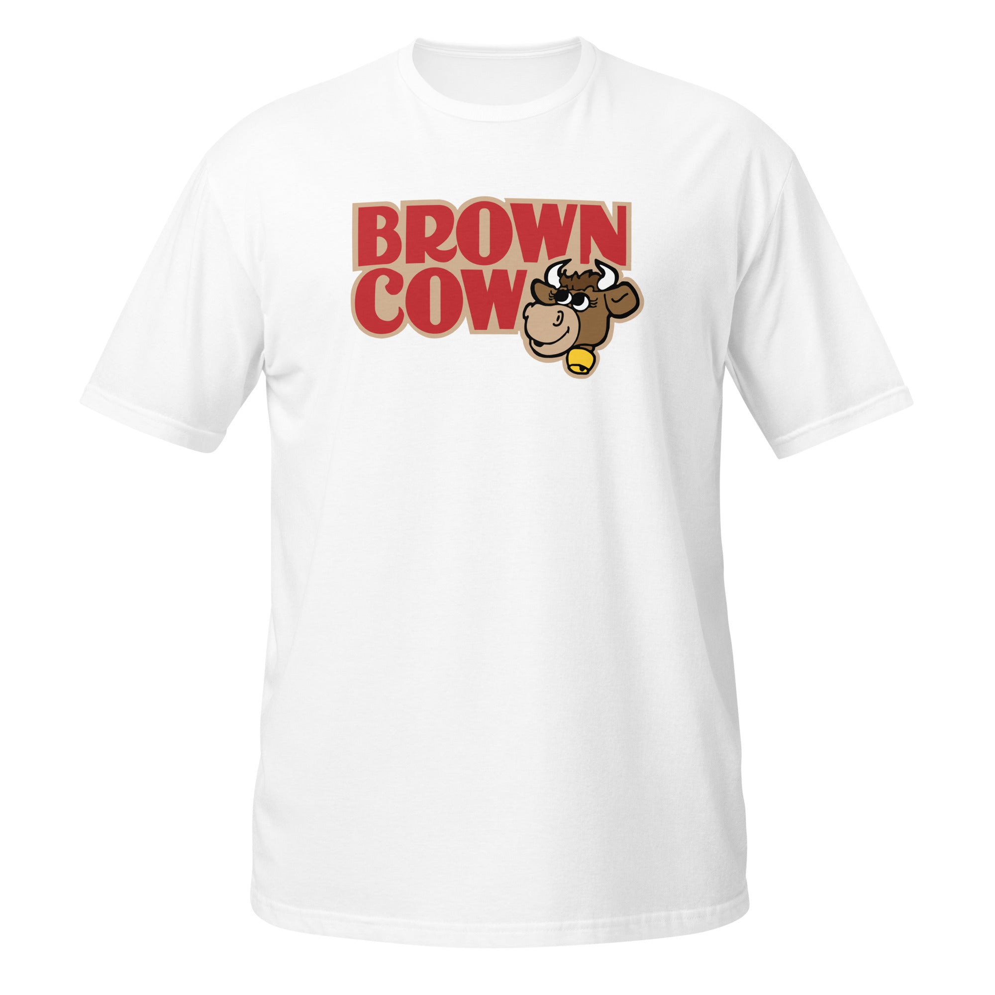 Brown Cow Chocolate Syrup Non Distressed Logo Canadian Nostalgia T-Shirt