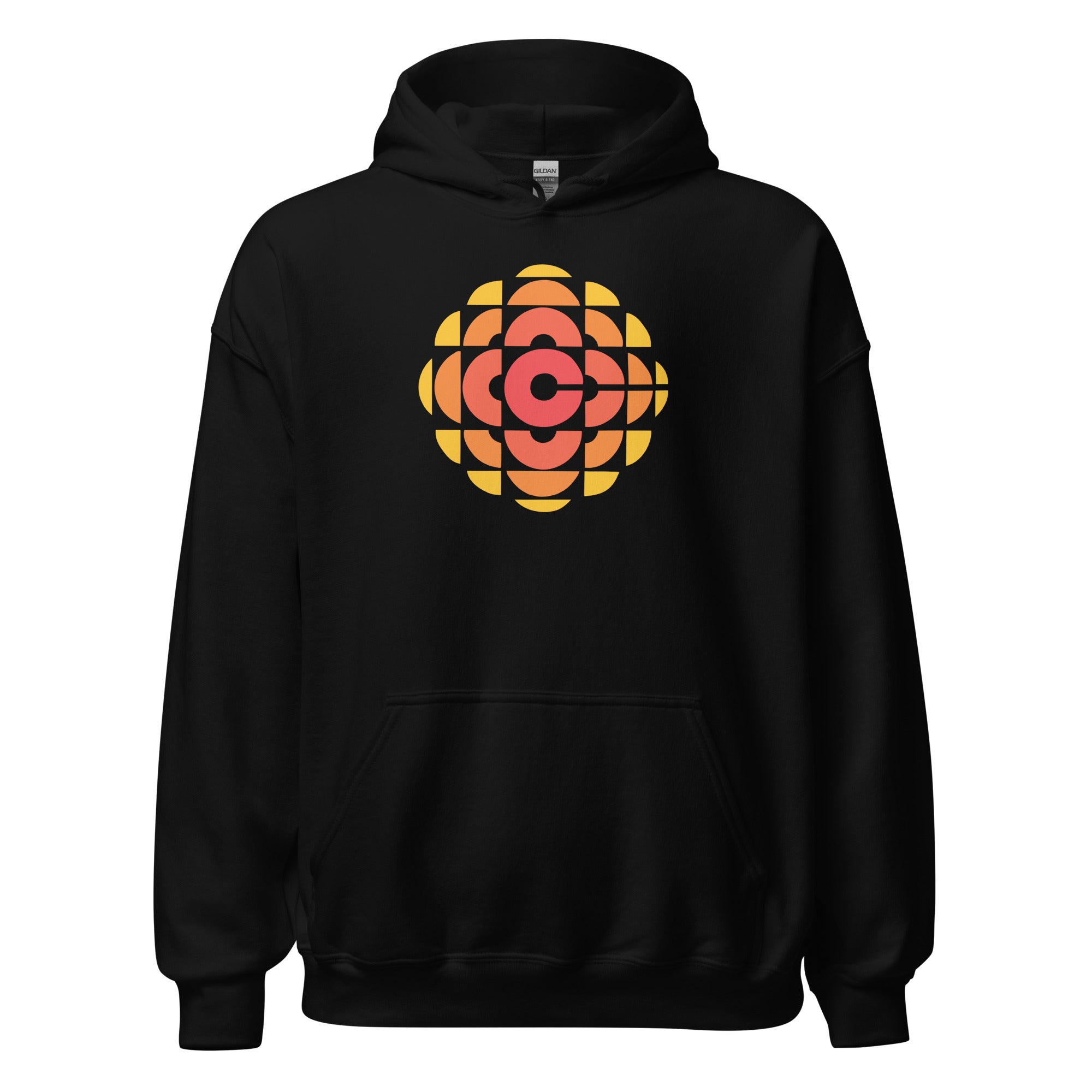 CBC 70's Retro Gem Logo Hoodie, Canadian Nostalgia, Officially Licensed CBC Apparel