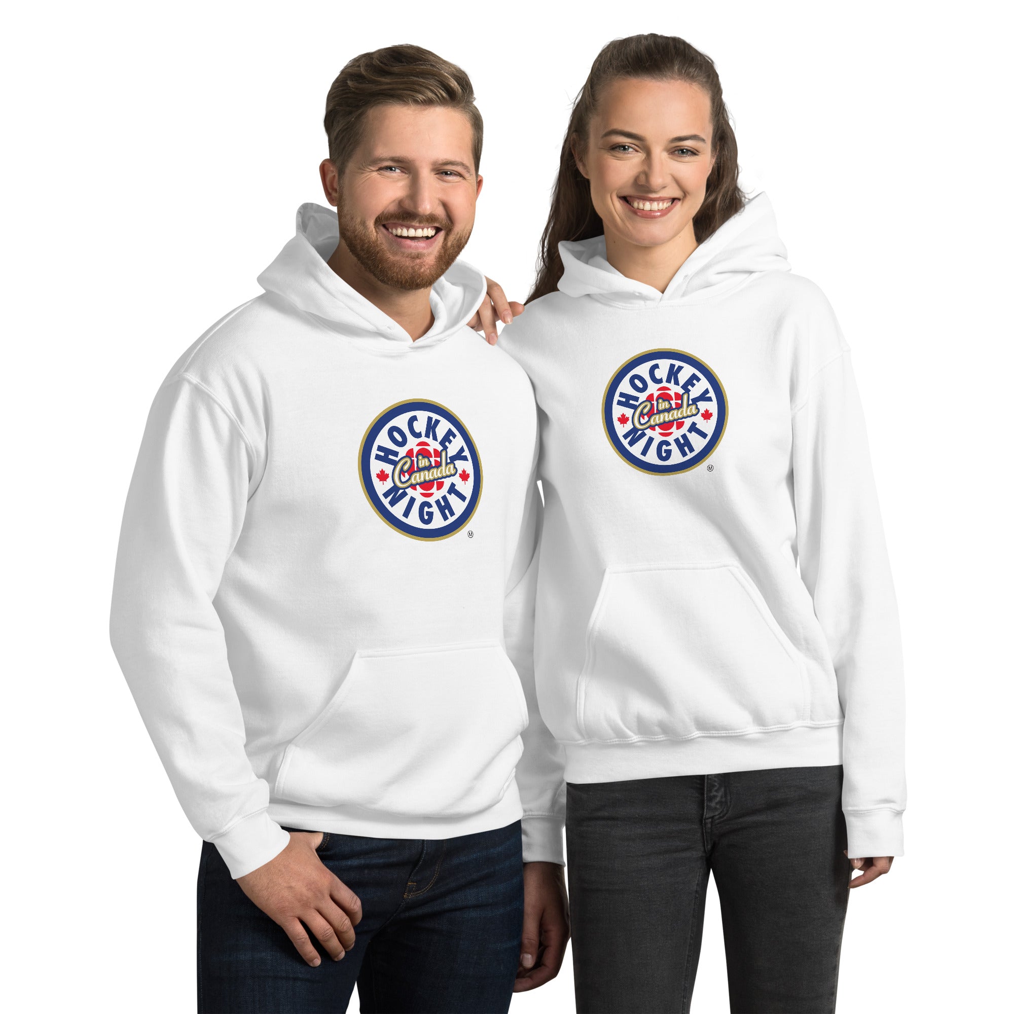 Hockey Night In Canada No Shadow Logo, Hockey Hoodie, HNIC Hoodie - Officially Licensed CBC Apparel